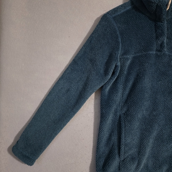 Patagonia Wavy Blue Tide Pool Blue X Dye Re Tool Snap T Fleece Pullover Size S - Picture 9 of 12
